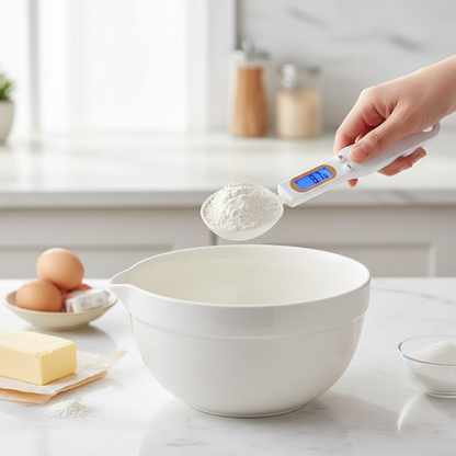 Baking with digital spoon scale