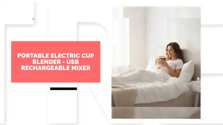 Portable Electric Cup Blender - USB Rechargeable Mixer by@Outfy